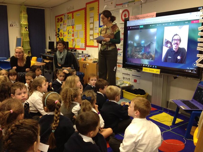 Image of Yr1 Skype the European Space Centre
